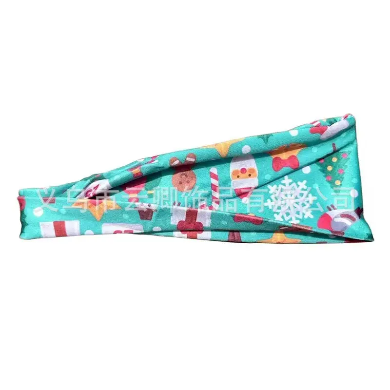 Christmas Sweat Absorbent Headbands for Fitness & Yoga