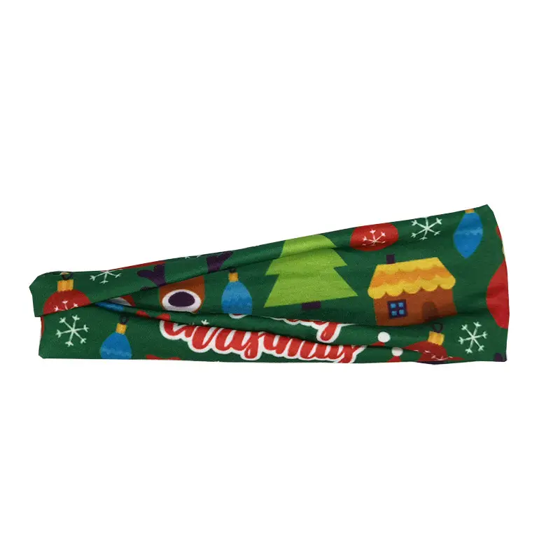 Christmas Sweat Absorbent Headbands for Fitness & Yoga