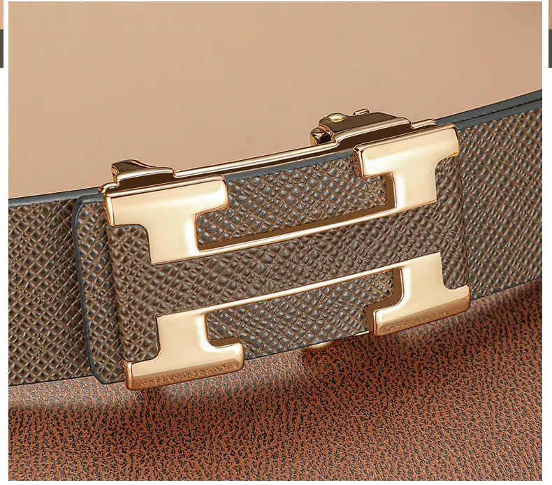 Men's Black Leather Belt with Silver Buckle β feature 15