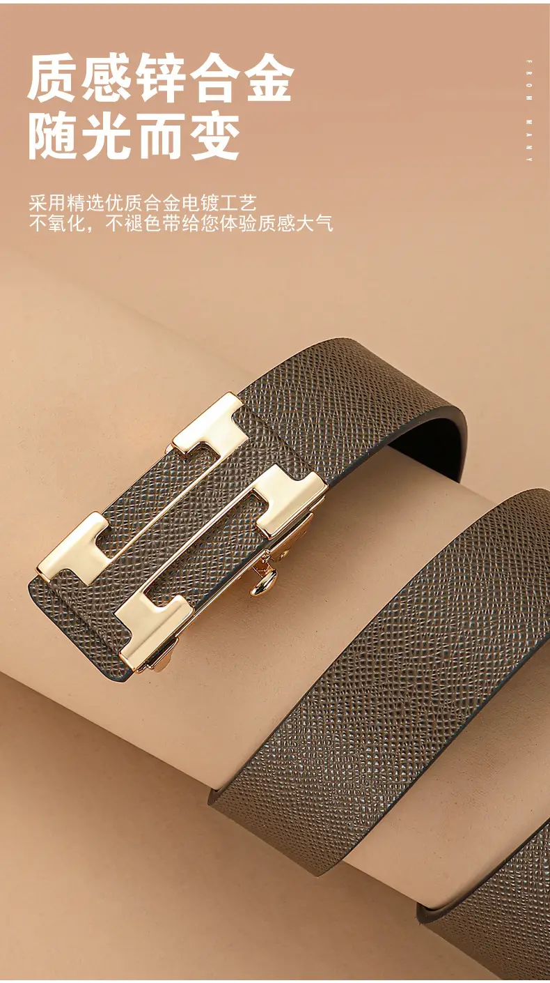 Men's Black Leather Belt with Silver Buckle β feature 7