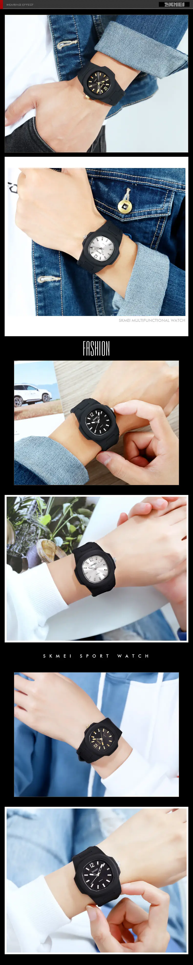 Men's Black Waterproof Quartz Watch for Youth — feature 13