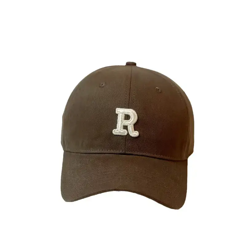 R Logo Women's Beige Baseball Cap - Image 11