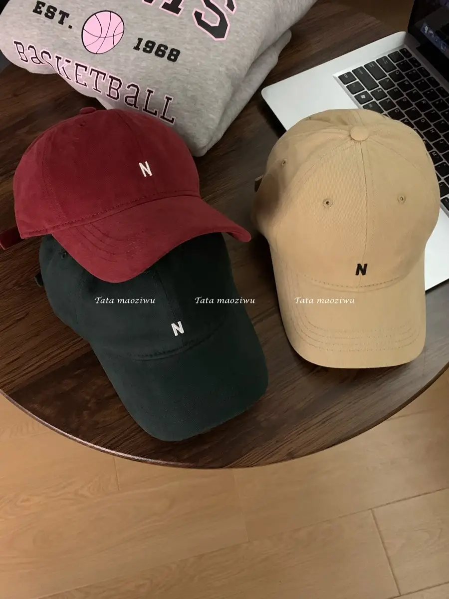 Japanese Style Soft Baseball Cap with Letter Embroidery
