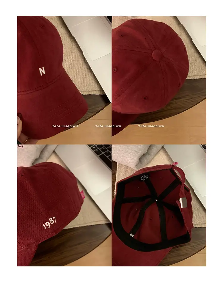 Japanese Style Soft Baseball Cap with Letter Embroidery — feature 2