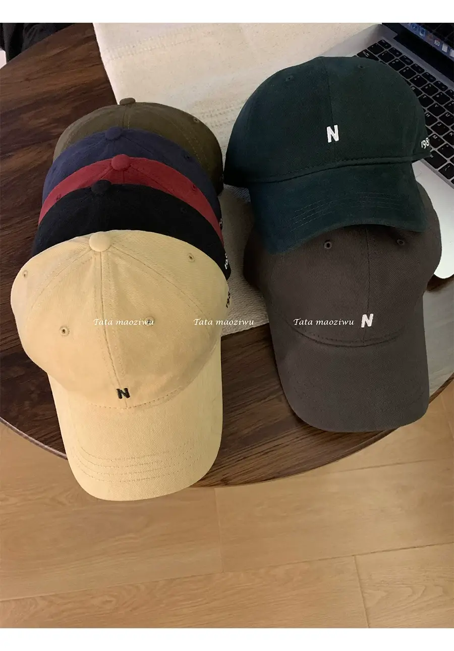 Japanese Style Soft Baseball Cap with Letter Embroidery — feature 5