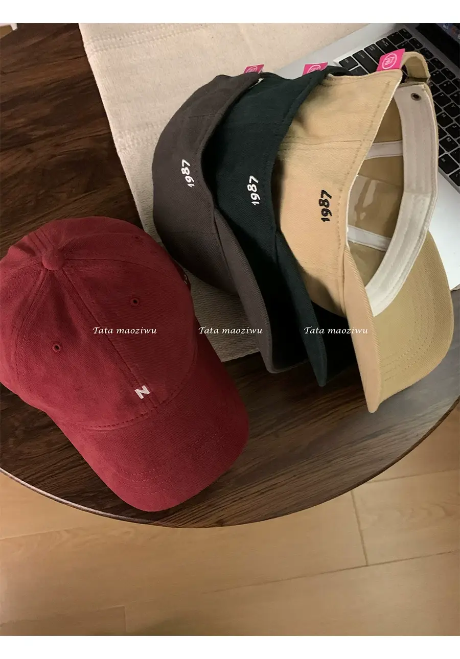 Japanese Style Soft Baseball Cap with Letter Embroidery — feature 6