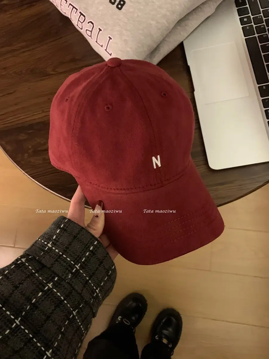 Japanese Style Soft Baseball Cap with Letter Embroidery