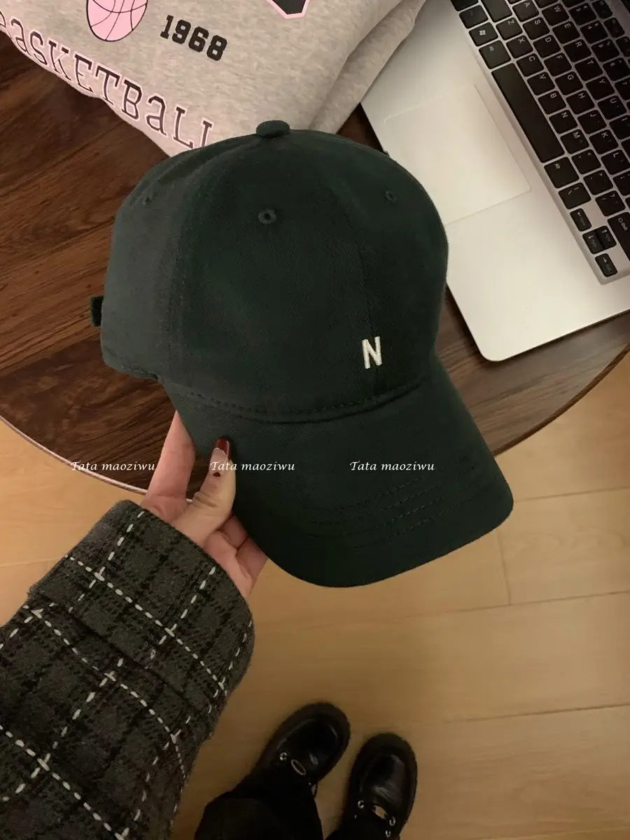 Japanese Style Soft Baseball Cap with Letter Embroidery