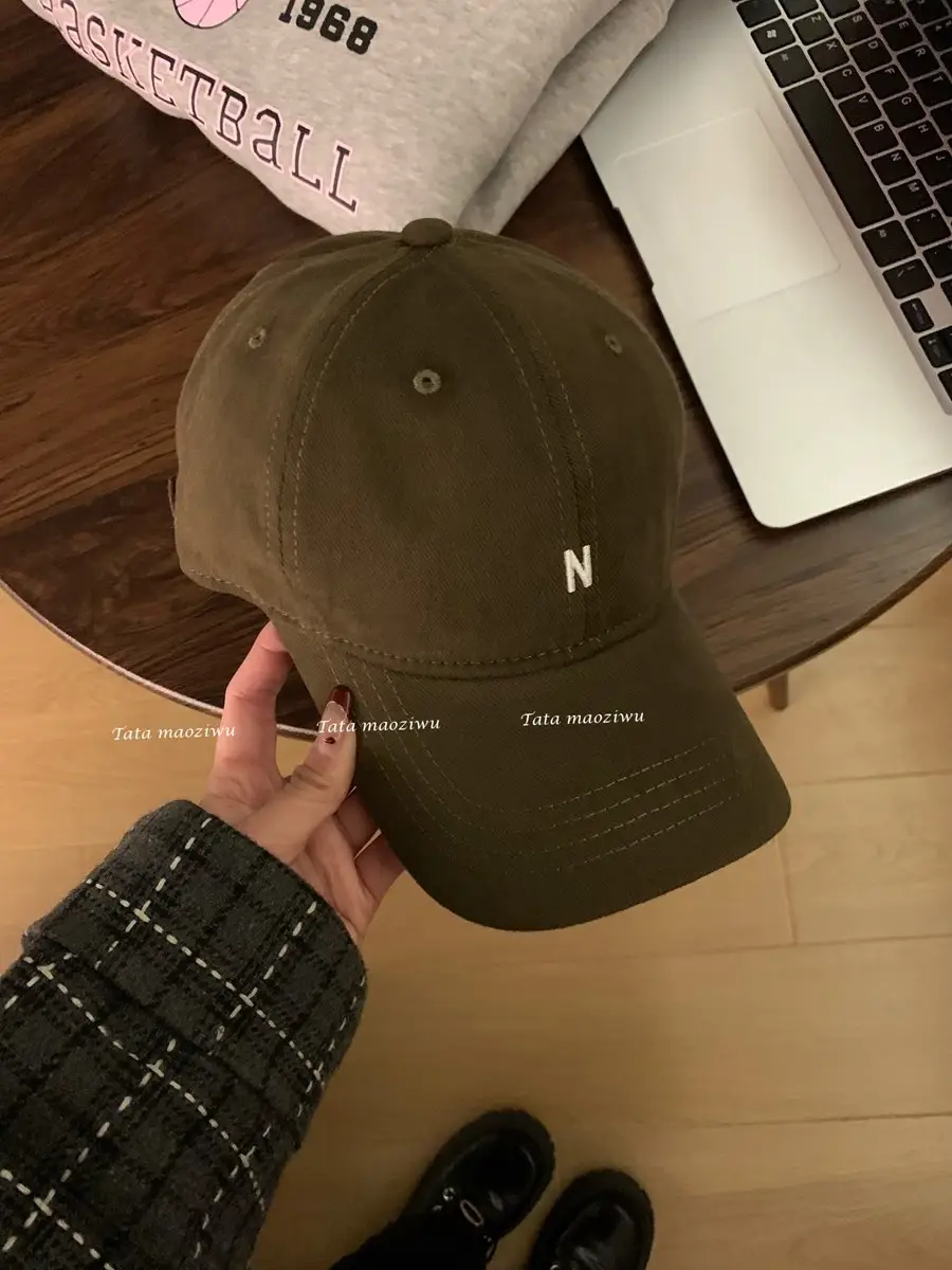 Japanese Style Soft Baseball Cap with Letter Embroidery