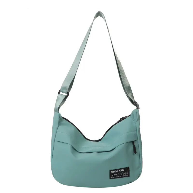 White One-Shoulder Nylon Handbag for Women - Image 3