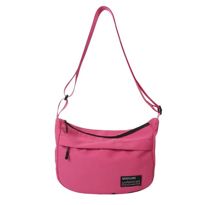 White One-Shoulder Nylon Handbag for Women - Image 4