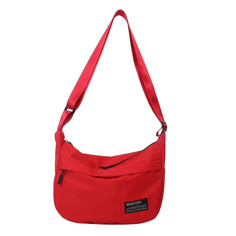 White One-Shoulder Nylon Handbag for Women - Image 5