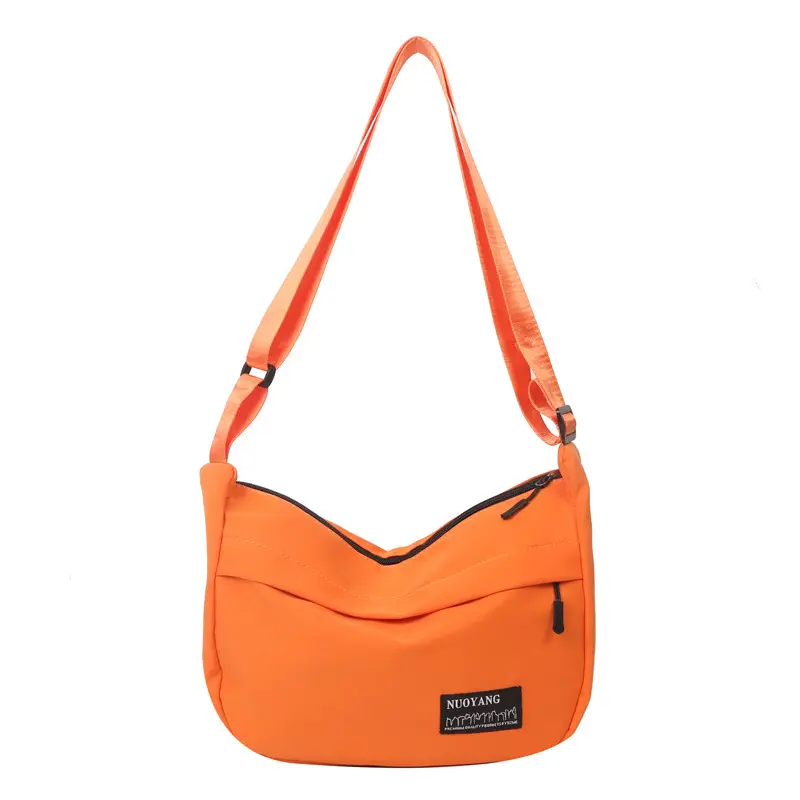 White One-Shoulder Nylon Handbag for Women - Image 6