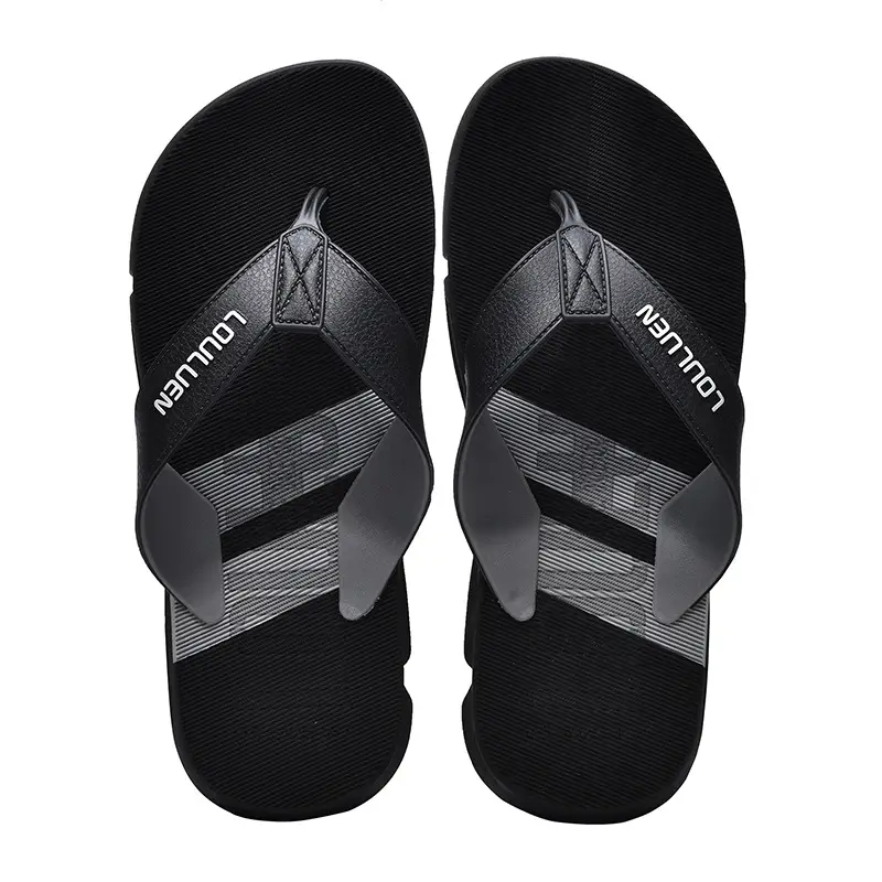 Men's Black Non-Slip Flip Flops Summer Wear