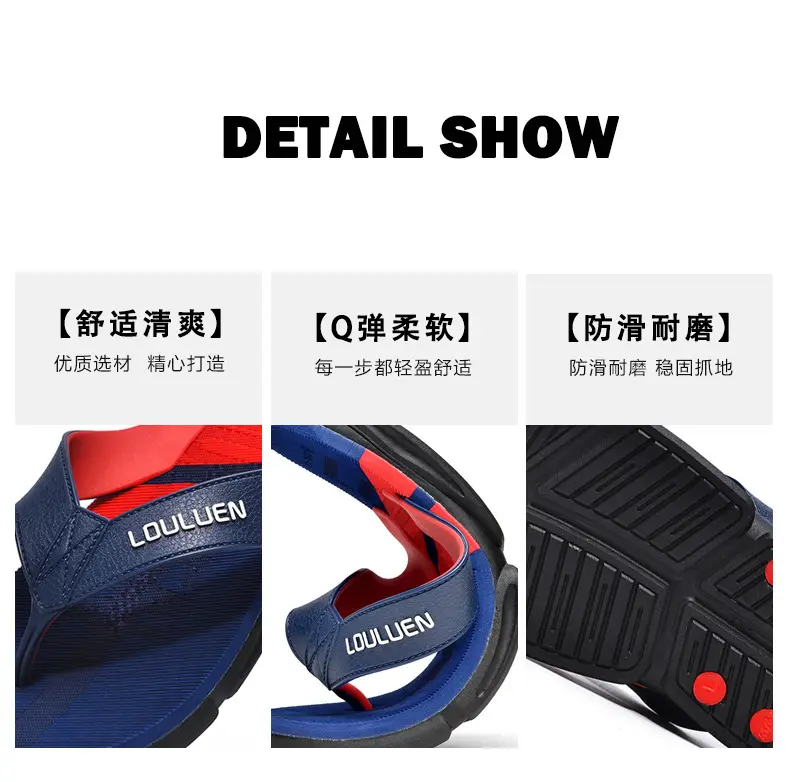 Men's Black Non-Slip Flip Flops Summer Wear — feature 10