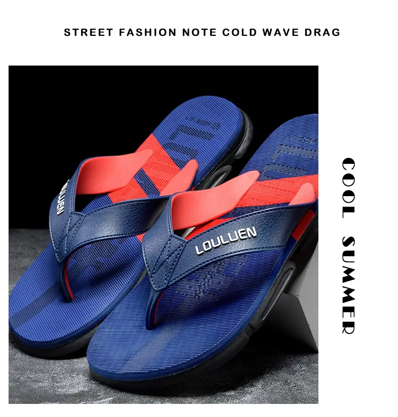 Men's Black Non-Slip Flip Flops Summer Wear — feature 12