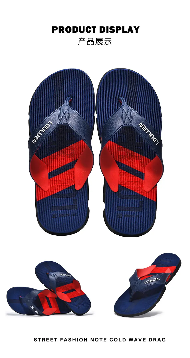Men's Black Non-Slip Flip Flops Summer Wear — feature 17