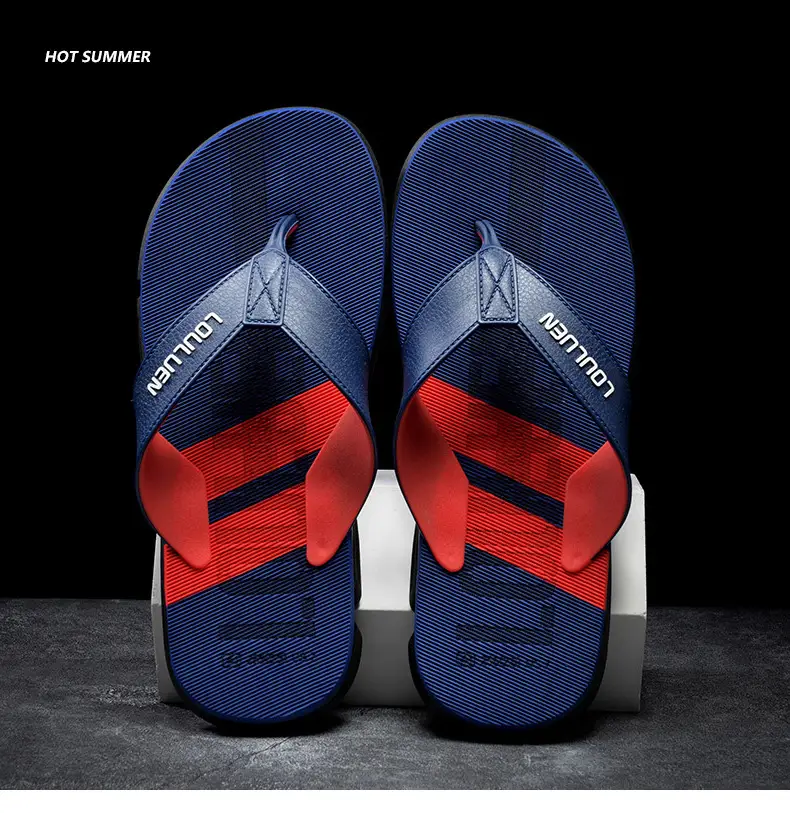 Men's Black Non-Slip Flip Flops Summer Wear — feature 5