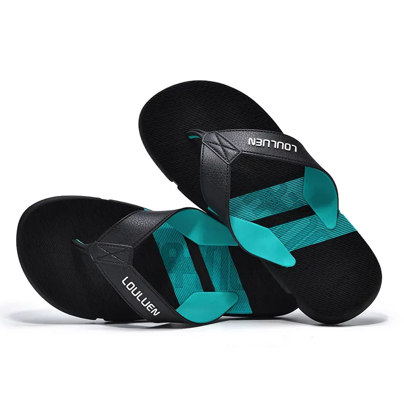 Men's Black Non-Slip Flip Flops Summer Wear
