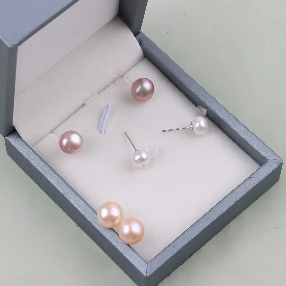 Natural Freshwater Pearl Beads Earrings Set - Image 7