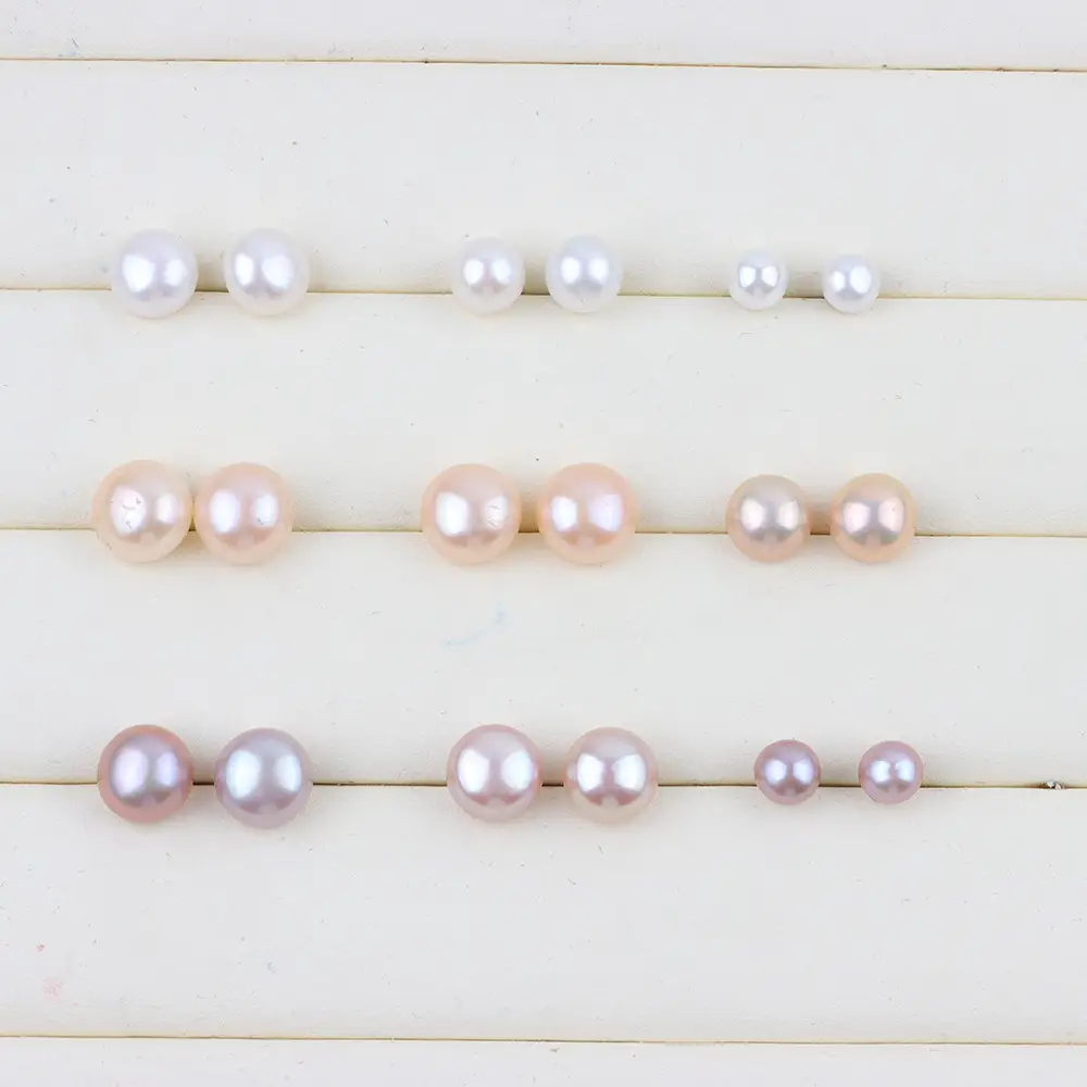 Natural Freshwater Pearl Beads Earrings Set - Image 8