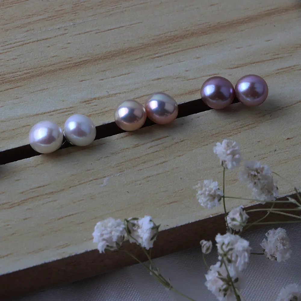 Natural Freshwater Pearl Beads Earrings Set — feature 4