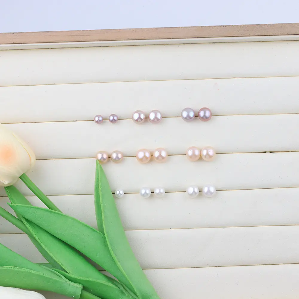 Natural Freshwater Pearl Beads Earrings Set — feature 5