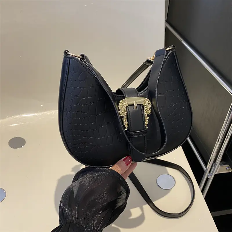 Black Korean-style Shoulder Crossbody Bag for Women - Image 6