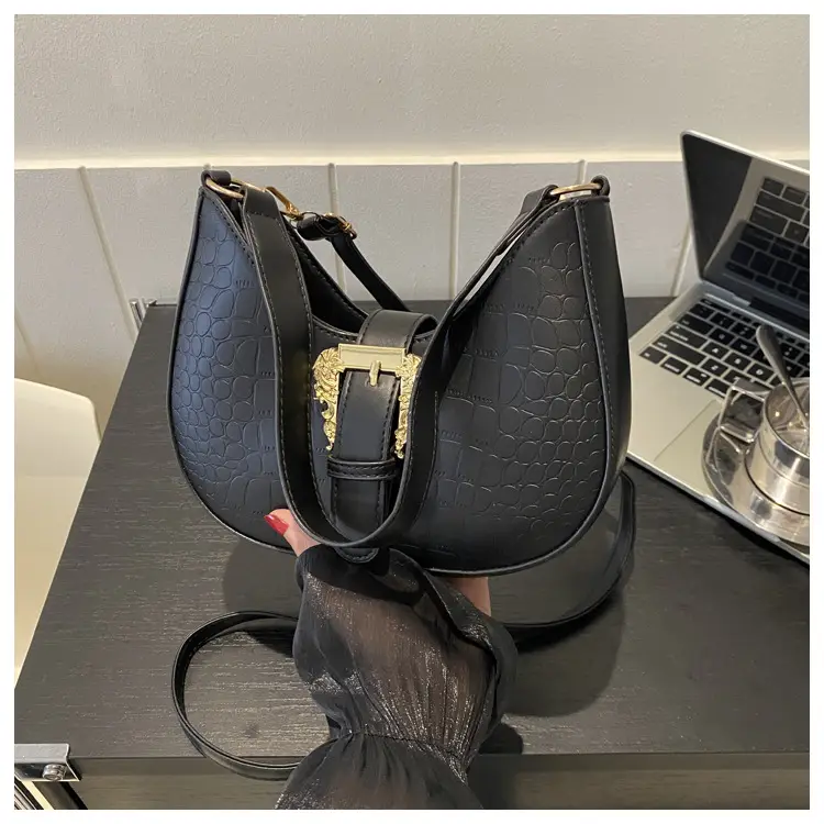 Black Korean-style Shoulder Crossbody Bag for Women — feature 13