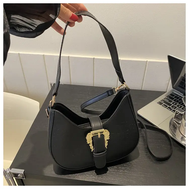 Black Korean-style Shoulder Crossbody Bag for Women — feature 14