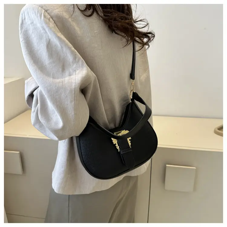 Black Korean-style Shoulder Crossbody Bag for Women — feature 23