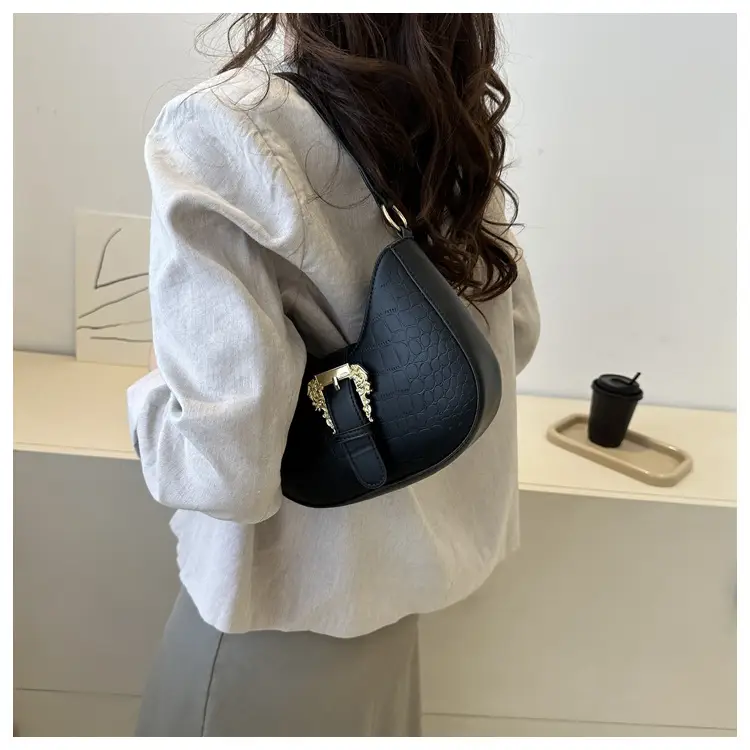 Black Korean-style Shoulder Crossbody Bag for Women — feature 24