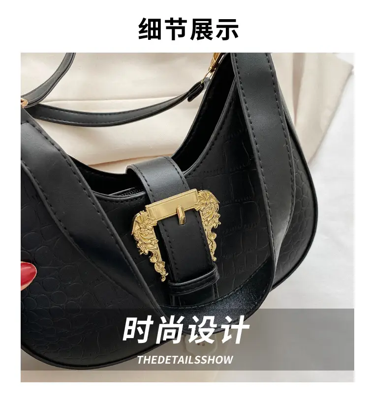 Black Korean-style Shoulder Crossbody Bag for Women — feature 3