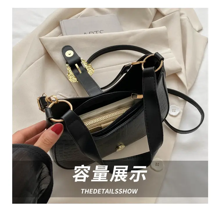 Black Korean-style Shoulder Crossbody Bag for Women — feature 7