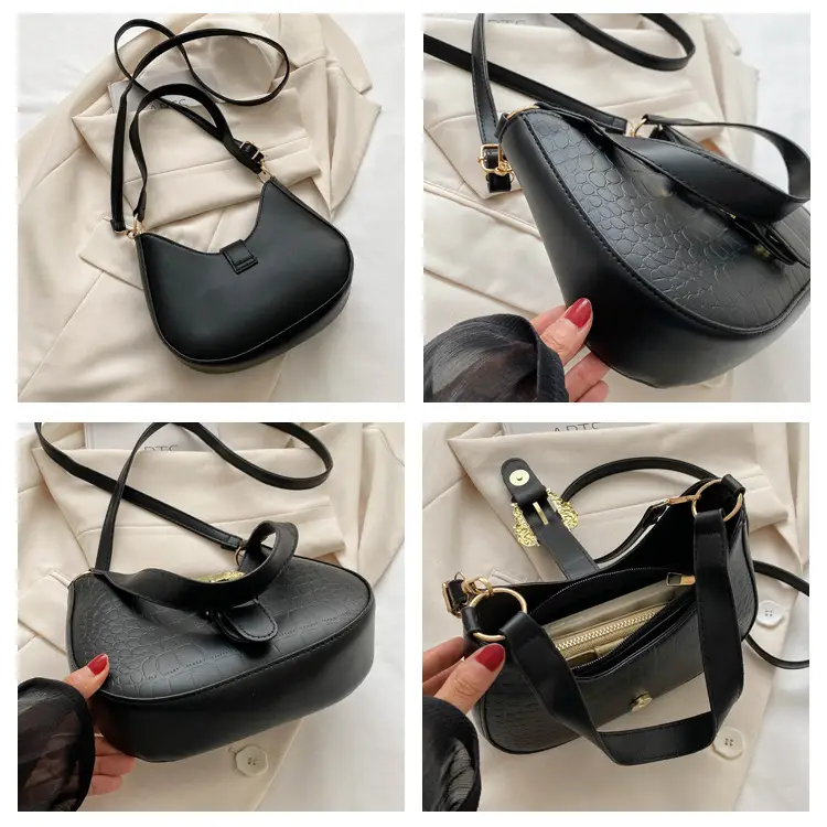 Black Korean-style Shoulder Crossbody Bag for Women — feature 8