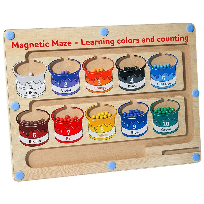 Magnetic Number Maze Toy for Kids Counting Board 30x22cm - Image 23