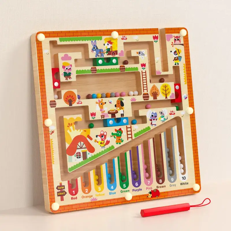 Magnetic Number Maze Toy for Kids Counting Board 30x22cm - Image 18