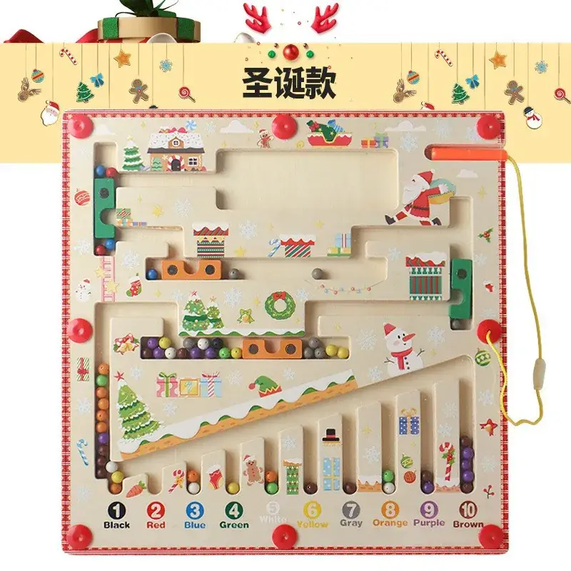 Magnetic Number Maze Toy for Kids Counting Board 30x22cm - Image 4