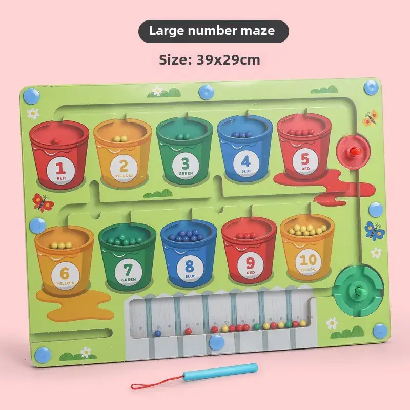 Magnetic Number Maze Toy for Kids Counting Board 30x22cm - Image 5