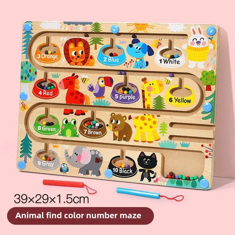 Magnetic Number Maze Toy for Kids Counting Board 30x22cm - Image 7