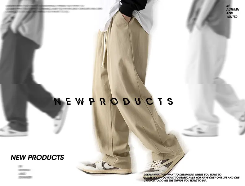 Japanese Sand-Washed Fleece-Lined Loose Pants — feature 4
