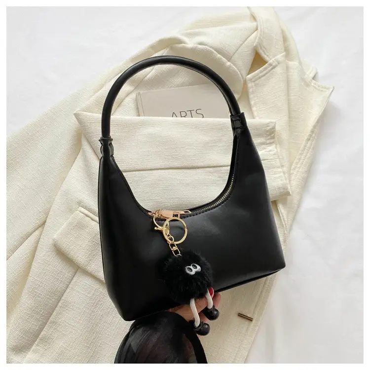 Women's Beige Leather Shoulder Bag 2023 Summer Korean Style — feature 27