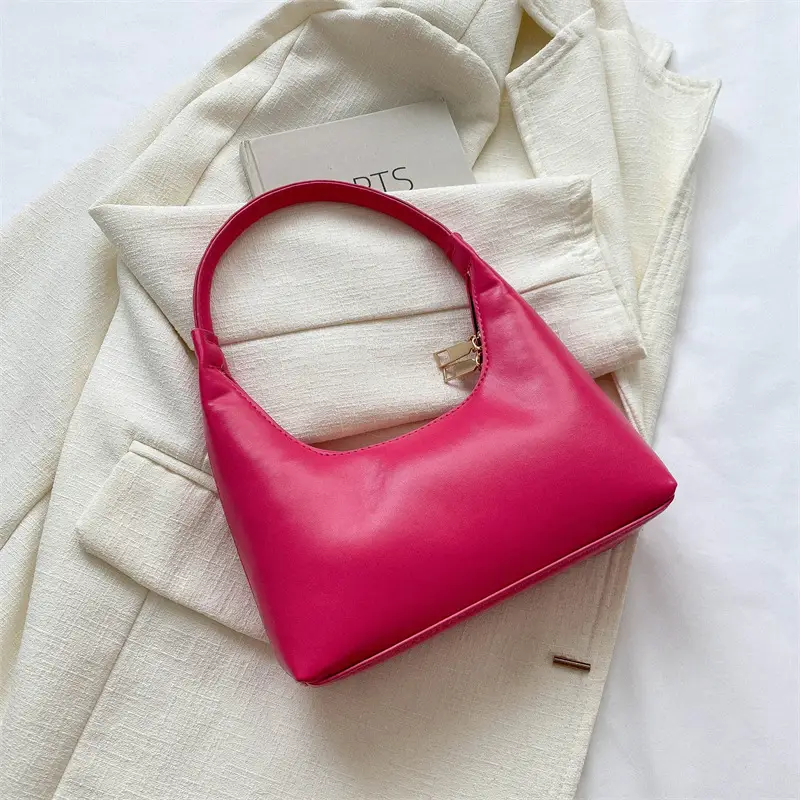 Women's Beige Leather Shoulder Bag 2023 Summer Korean Style - Image 5