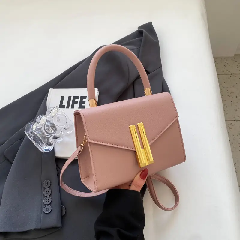 Green Textured Square Handbag for Women 2023 - Image 2