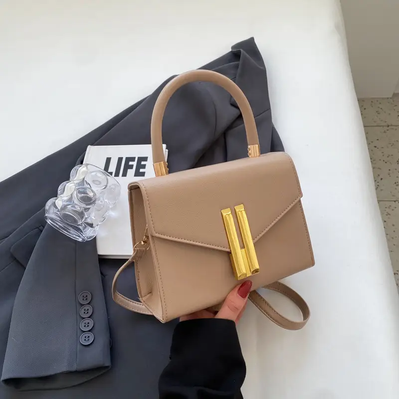 Green Textured Square Handbag for Women 2023 - Image 5