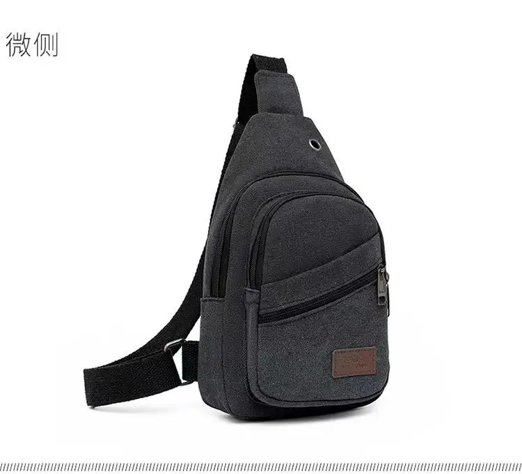 Men's Canvas Crossbody Bag Large Capacity Sports Fashion Shoulder Bag — feature 15