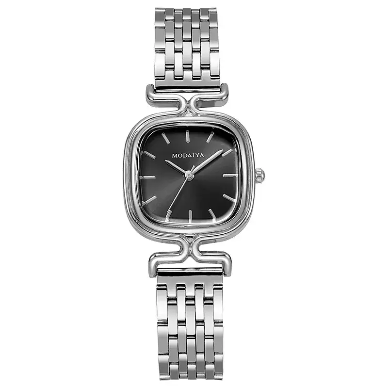 Women's Red Square Sugar Quartz Watch with Leather Band
