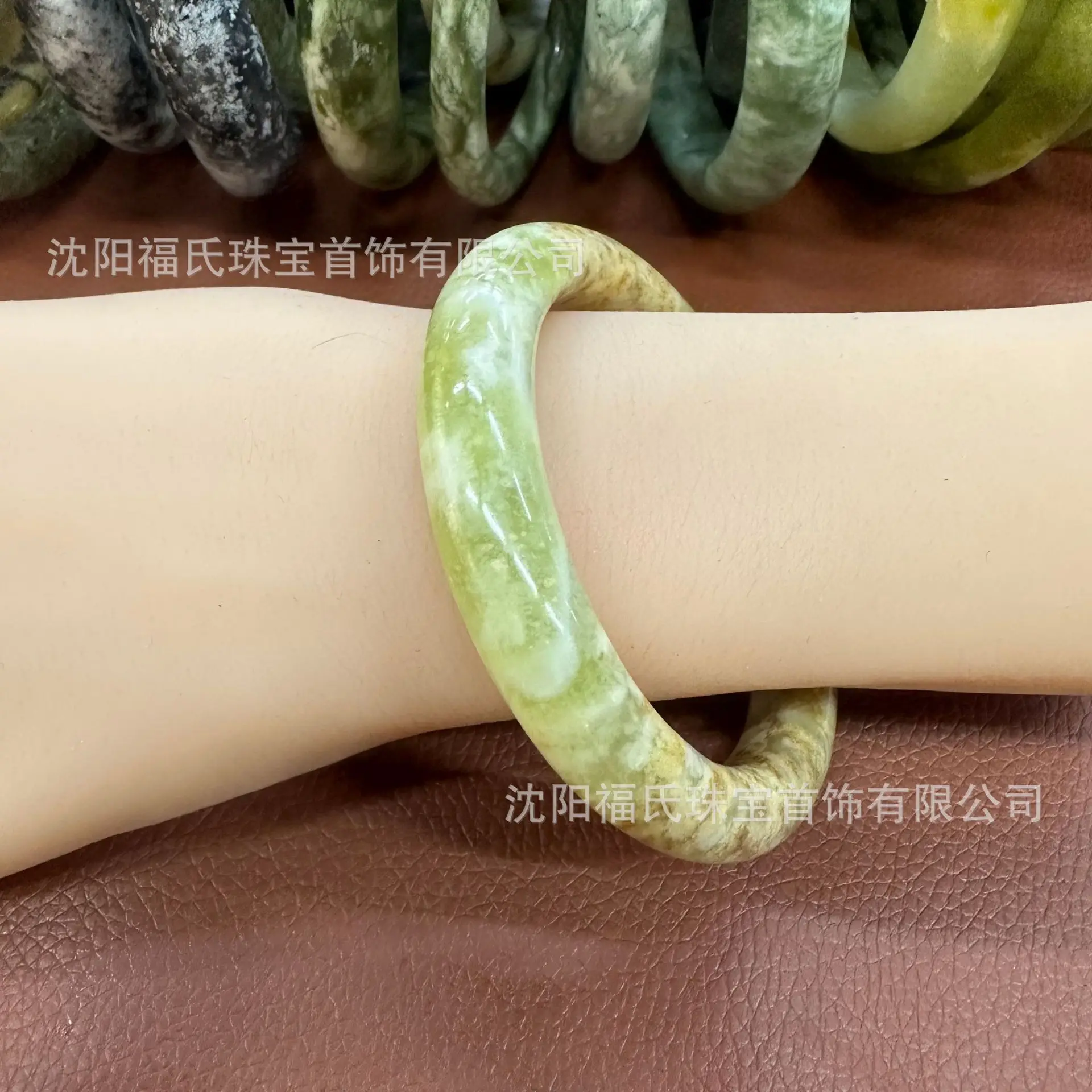 Natural Xiuyu Jade Bracelets Earth Blue Blood Vessel Red Lemon Yellow Dark Blue Dark Green Fenda Liaoyang - Image 3