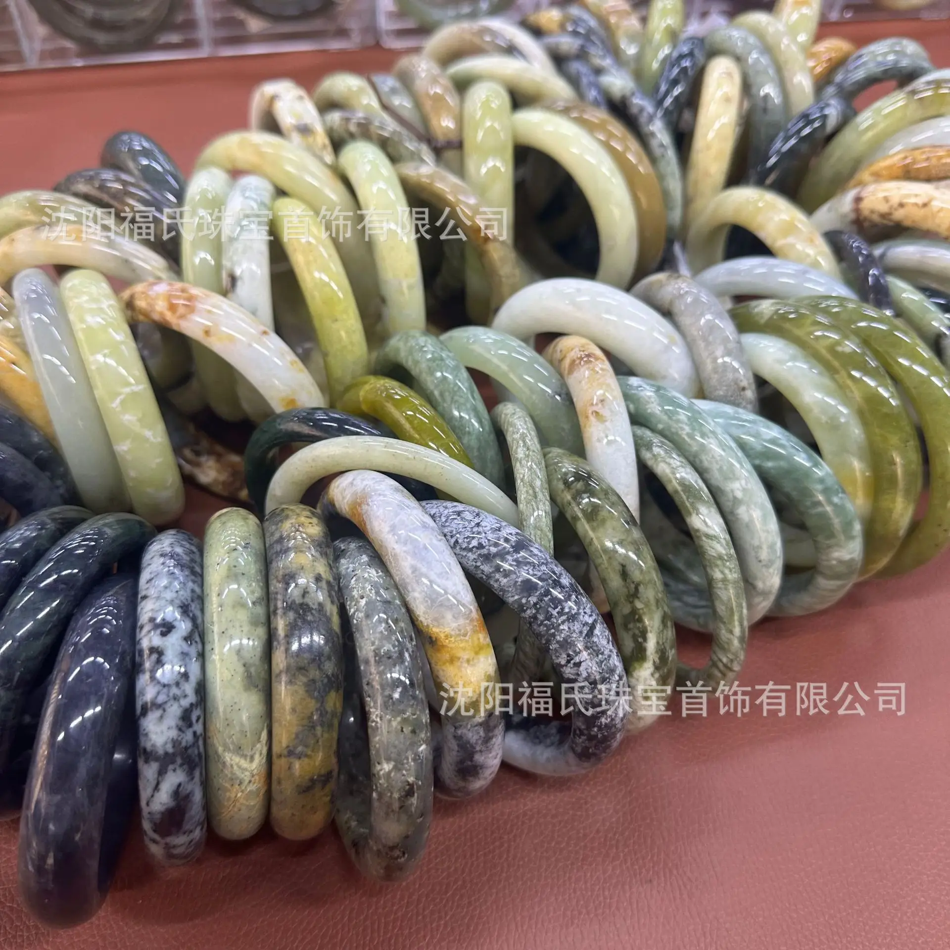 Natural Xiuyu Jade Bracelets Earth Blue Blood Vessel Red Lemon Yellow Dark Blue Dark Green Fenda Liaoyang - Image 5