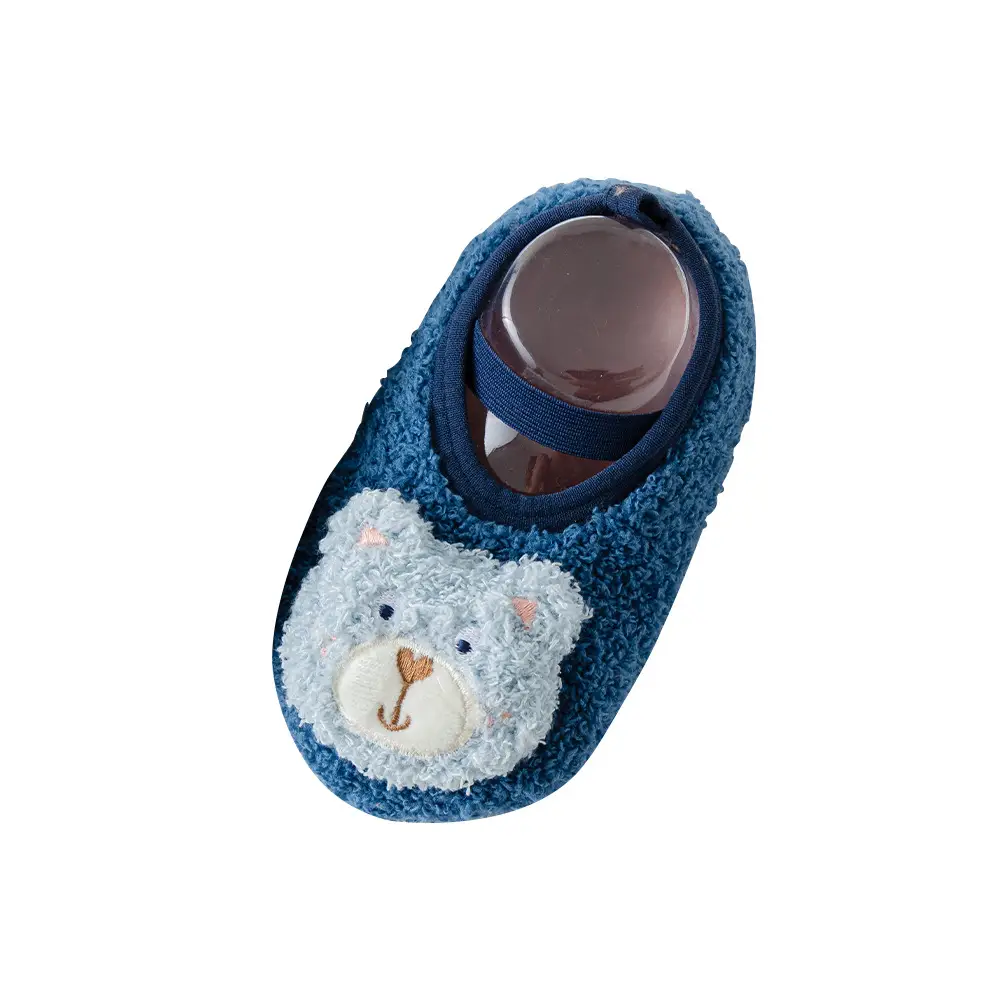 Baby Cartoon Cotton Floor Socks Black White